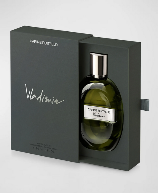 Vladimir EDP 90ml by Carine Roitfeld, woody amber fragrance at indiehouse perfume store in Atlanta. Make your own perfume near me.
