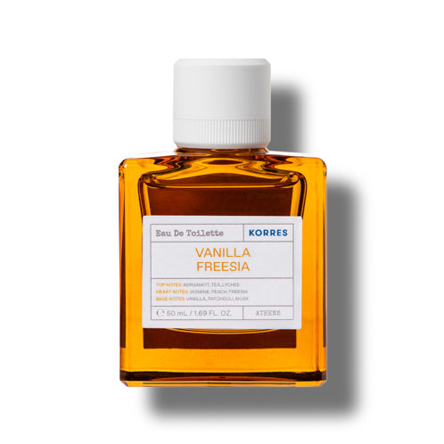 Vanilla Freesia clean perfume by Korres at Indiehousefragrances.com