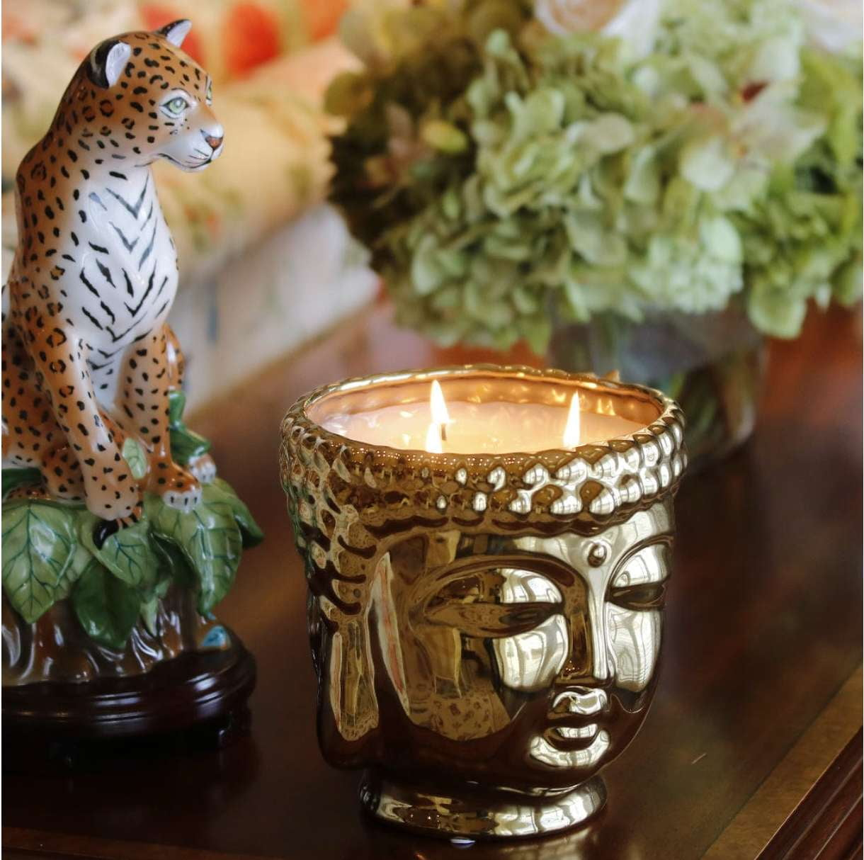 Metallic Gold Buddha in Palo Santo - Thompson Ferrier - INDIEHOUSE modern fragrances